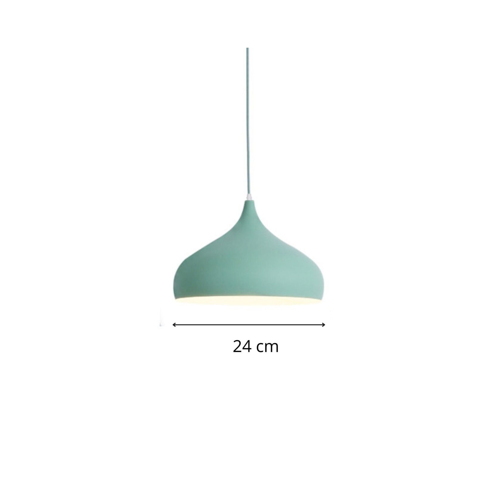 Suspension luminaire couleur V vert 24 cm