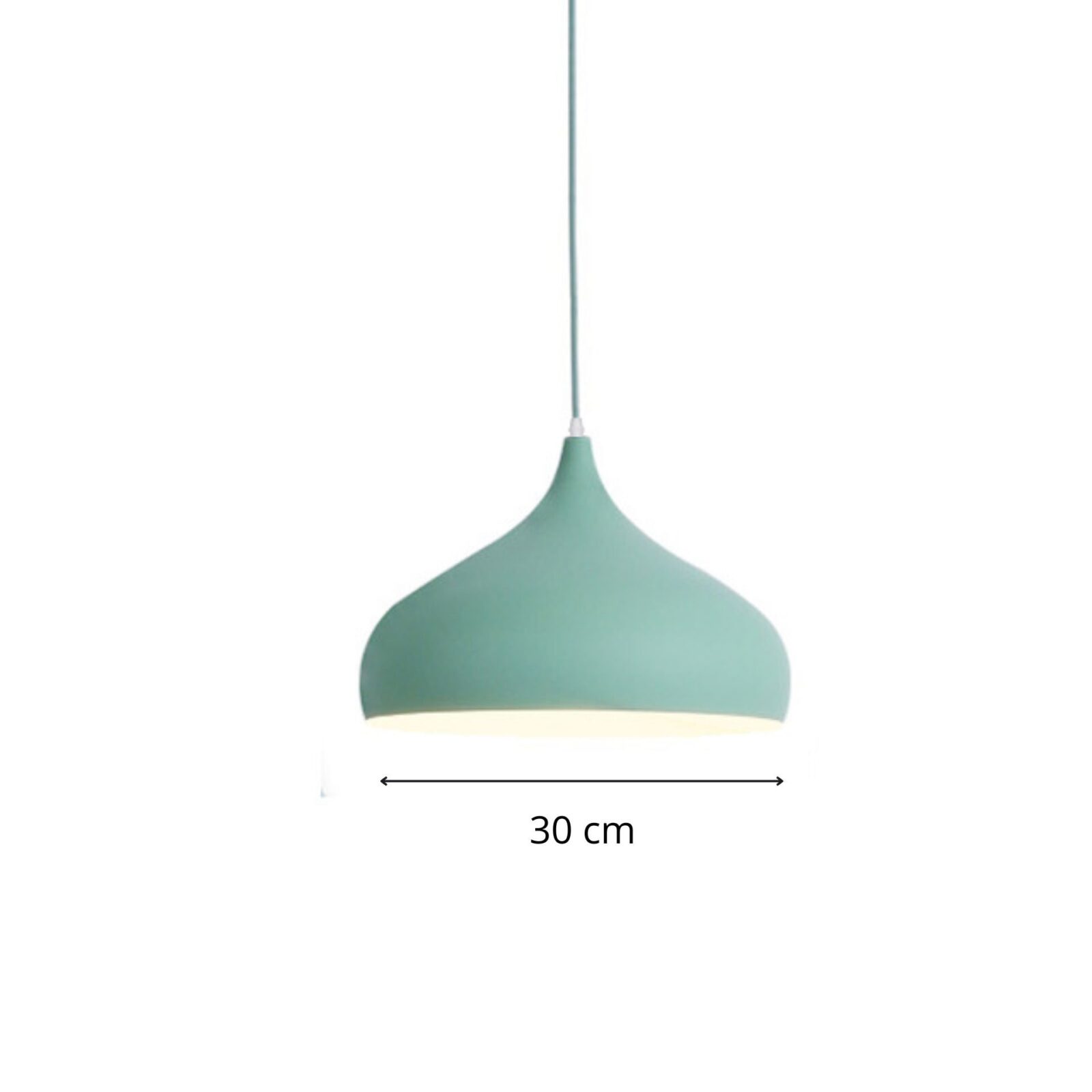Suspension luminaire couleur V vert 30 cm