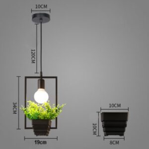 Suspension luminaire plante V