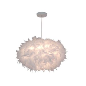 Suspension luminaire plume