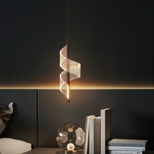 Suspension luminaire serpentin Jade