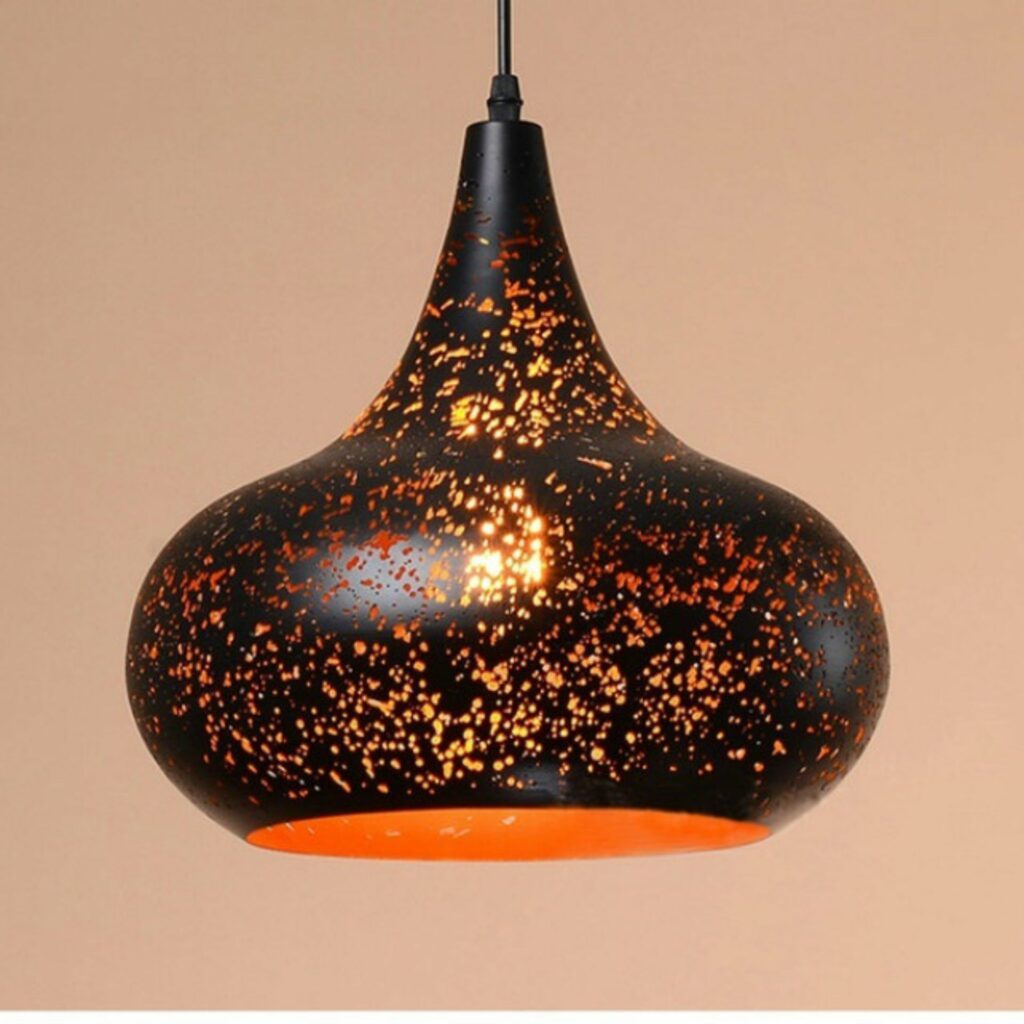 Suspension lustre marocain noir