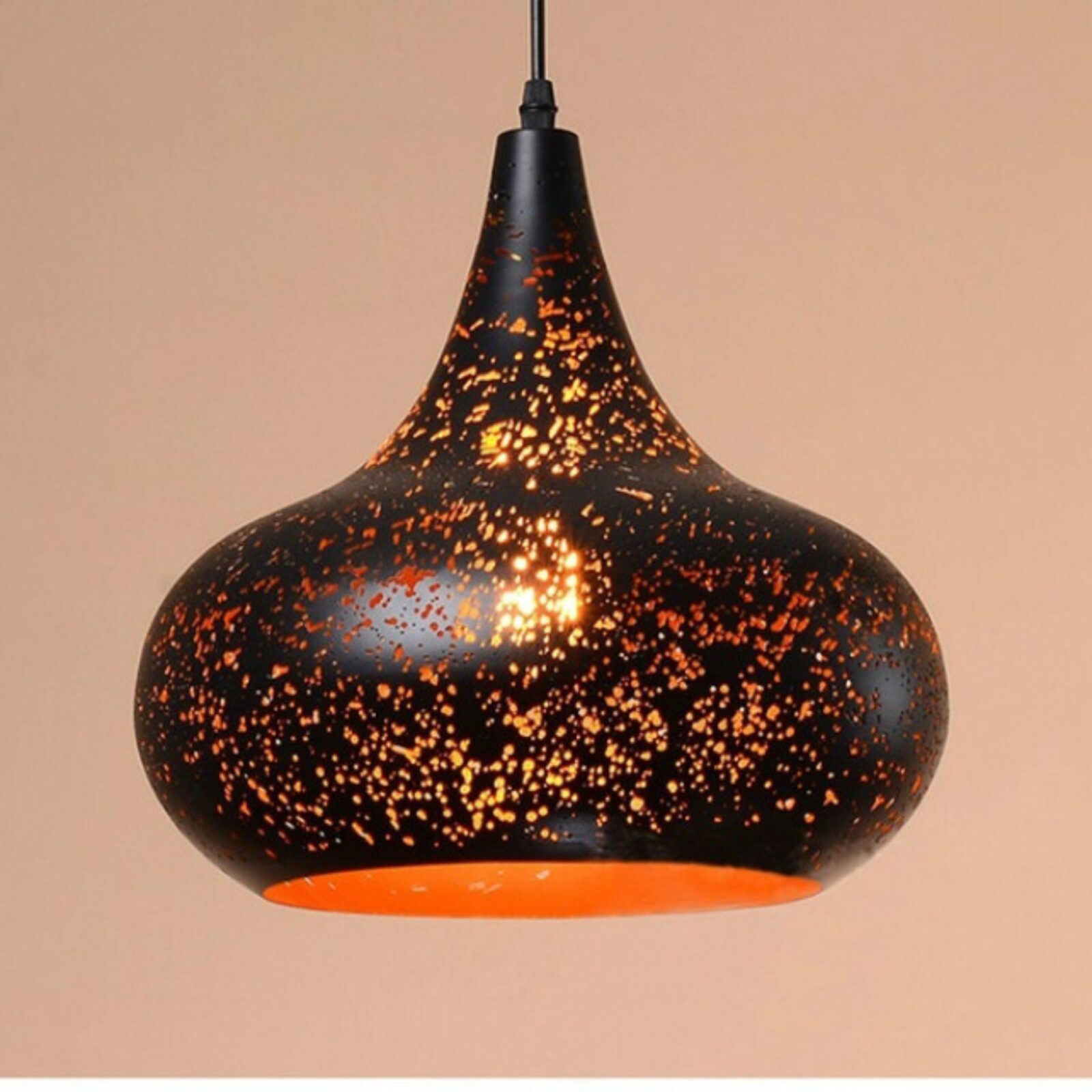 Suspension lustre marocain noir