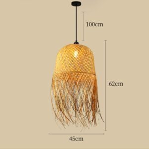 Suspension paille xxl tige noir