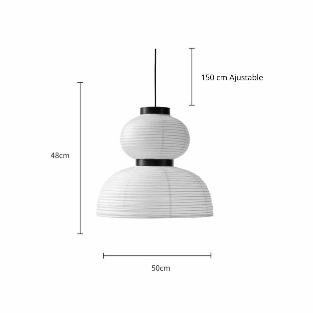 suspension papier blanc variante B