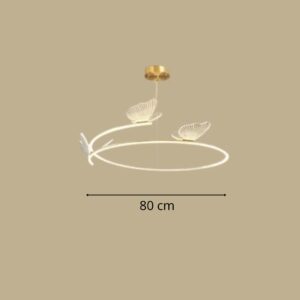 Suspension papillon design V 80 cm