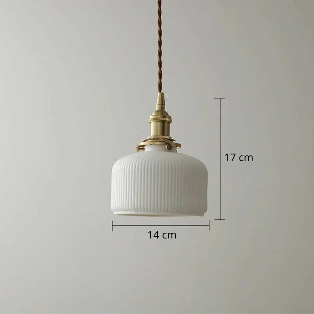 lampe en céramique suspension mesure