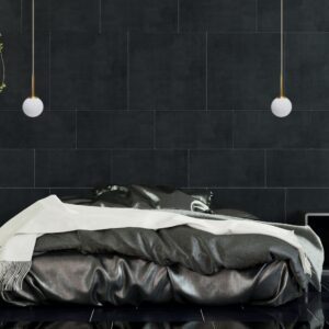 suspension boule cuivre dans chambre sombre adultes