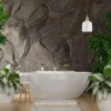 Suspension céramique artisanale salle de bain
