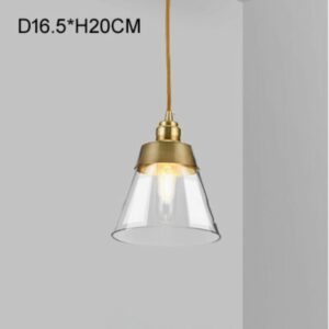 suspension laiton doré avec mesure forme verre