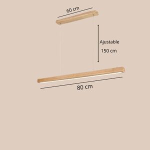 barre de suspension bois v